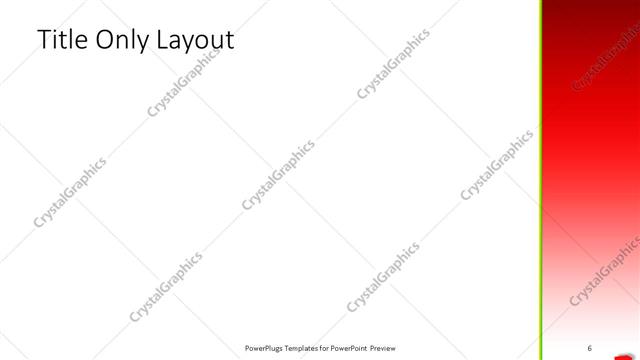 Title Only presentation slide layout