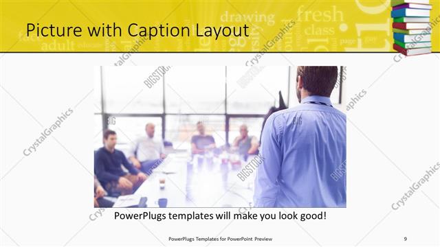 Picture with Caption presentation slide layout
