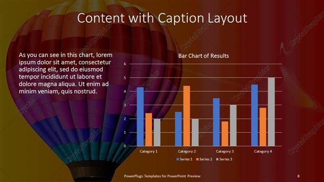 Content with Caption presentation slide layout