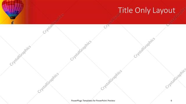 Title Only presentation slide layout