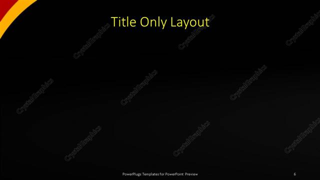 Title Only presentation slide layout