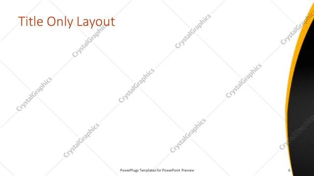 Title Only presentation slide layout