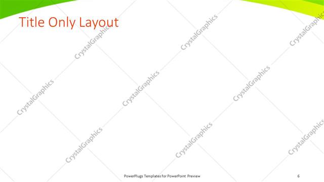 Title Only presentation slide layout