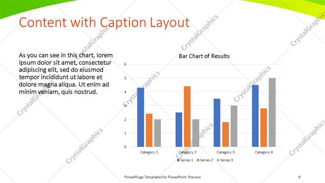 Content with Caption presentation slide layout