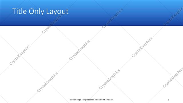 Title Only presentation slide layout