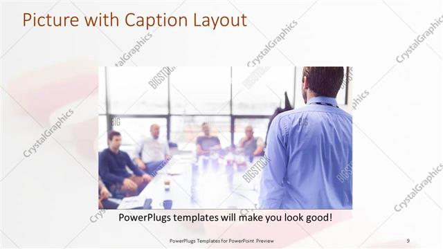 Picture with Caption presentation slide layout