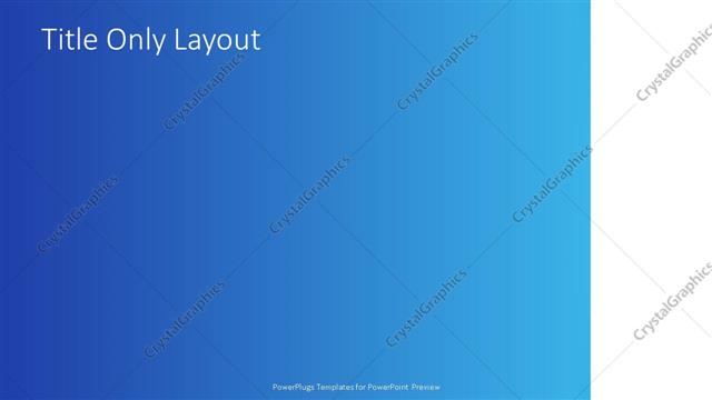 Title Only presentation slide layout