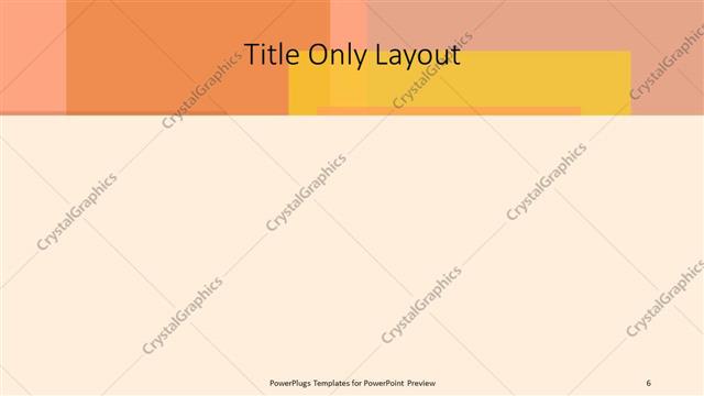 Title Only presentation slide layout