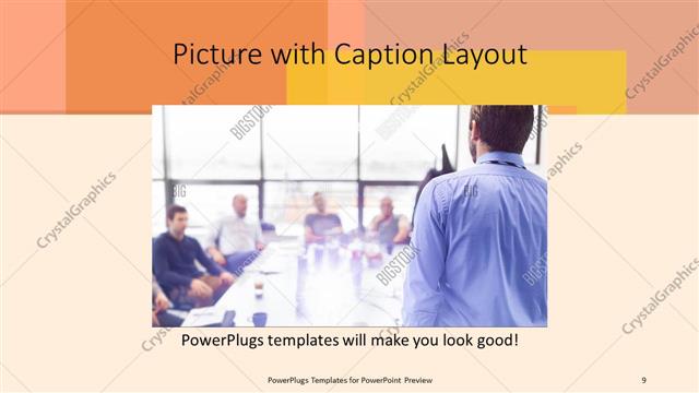 Picture with Caption presentation slide layout