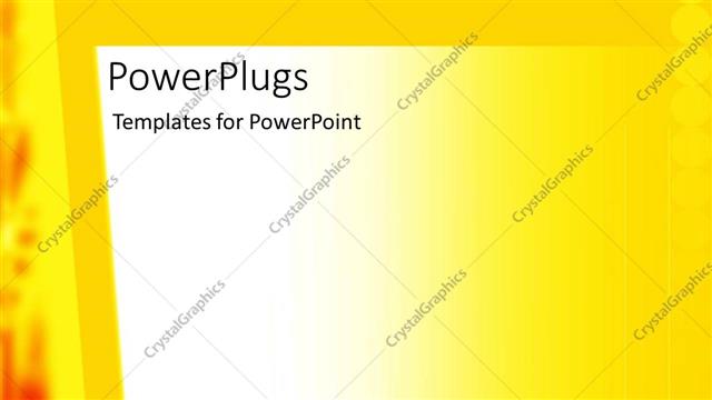  Presentation with abstract red - A multi colored yellow and white background with red design at the side