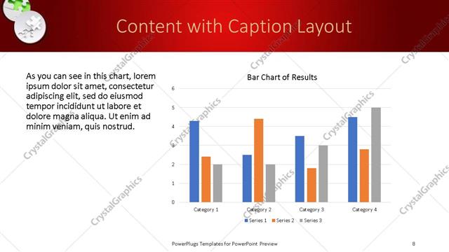 Content with Caption presentation slide layout