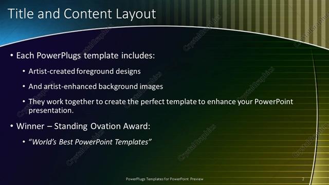 Title and Content presentation slide layout
