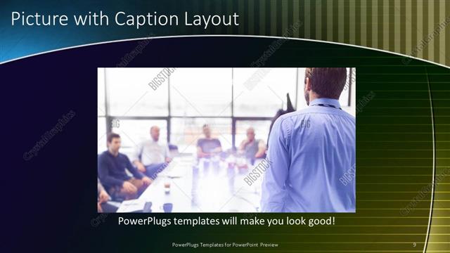 Picture with Caption presentation slide layout