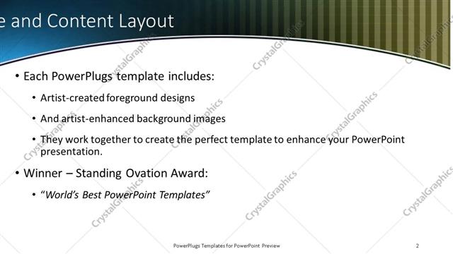 Title and Content presentation slide layout