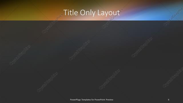 Title Only presentation slide layout