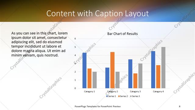 Content with Caption presentation slide layout