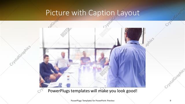 Picture with Caption presentation slide layout