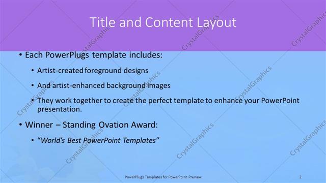 Title and Content presentation slide layout
