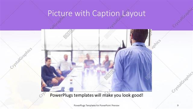 Picture with Caption presentation slide layout