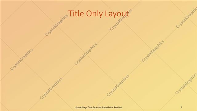 Title Only presentation slide layout