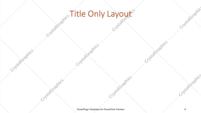 Title Only presentation slide layout