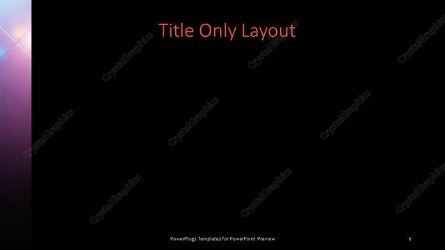 Title Only presentation slide layout