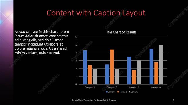 Content with Caption presentation slide layout