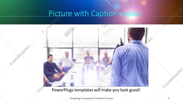 Picture with Caption presentation slide layout