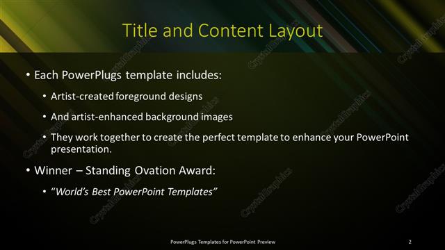 Title and Content presentation slide layout