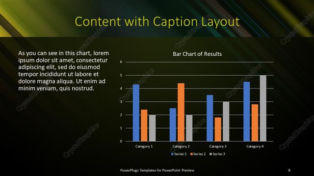 Content with Caption presentation slide layout
