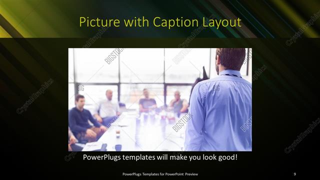Picture with Caption presentation slide layout