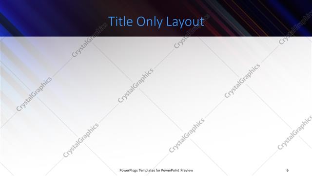 Title Only presentation slide layout