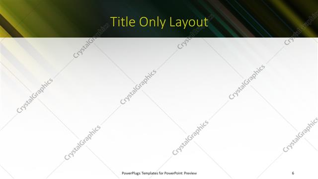 Title Only presentation slide layout