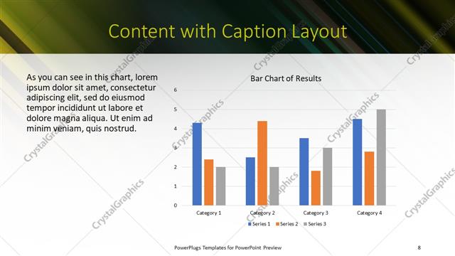 Content with Caption presentation slide layout