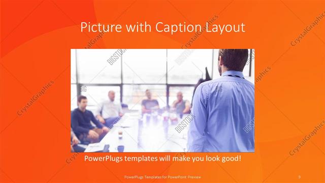 Picture with Caption presentation slide layout