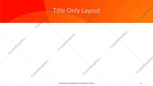 Title Only presentation slide layout
