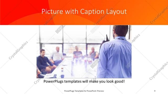 Picture with Caption presentation slide layout