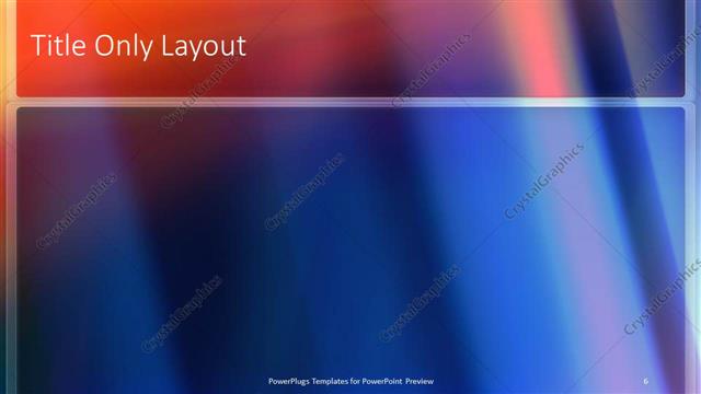 Title Only presentation slide layout