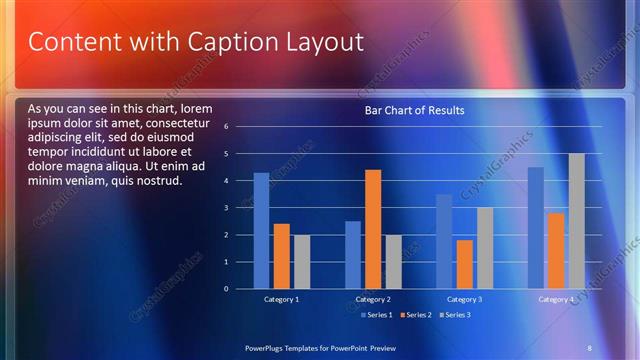 Content with Caption presentation slide layout