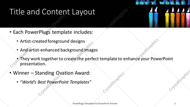 Title and Content presentation slide layout