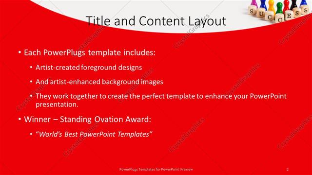 Title and Content presentation slide layout