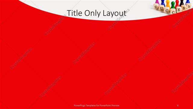 Title Only presentation slide layout