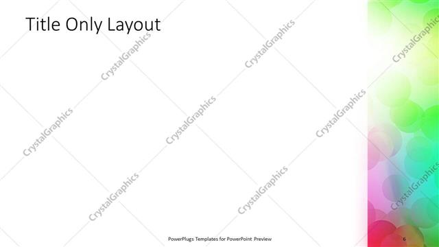 Title Only presentation slide layout