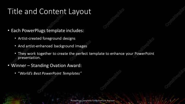 Title and Content presentation slide layout