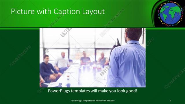 Picture with Caption presentation slide layout