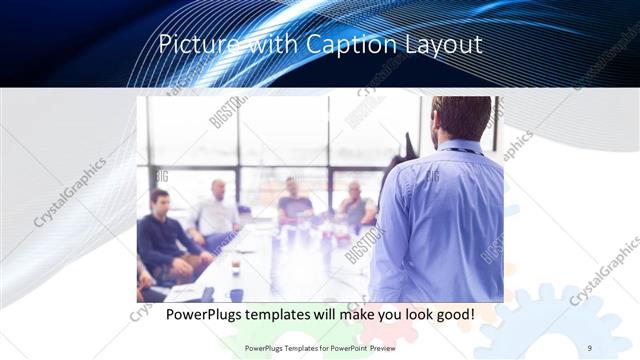 Picture with Caption presentation slide layout