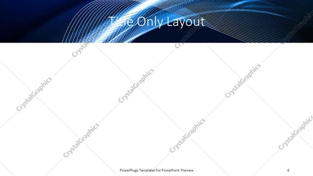 Title Only presentation slide layout