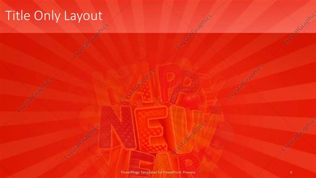 Title Only presentation slide layout