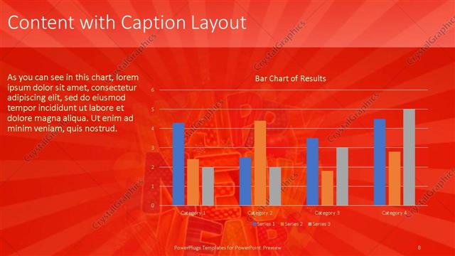 Content with Caption presentation slide layout