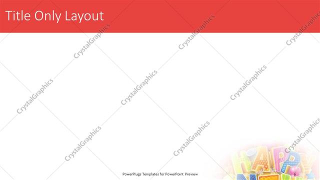 Title Only presentation slide layout